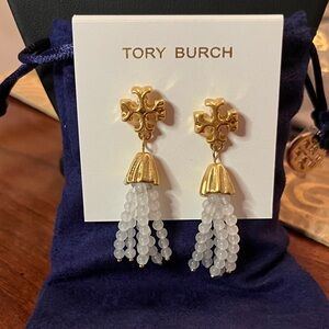 Tory Burch 18k Gold Plated Roxanne Beaded Earrings